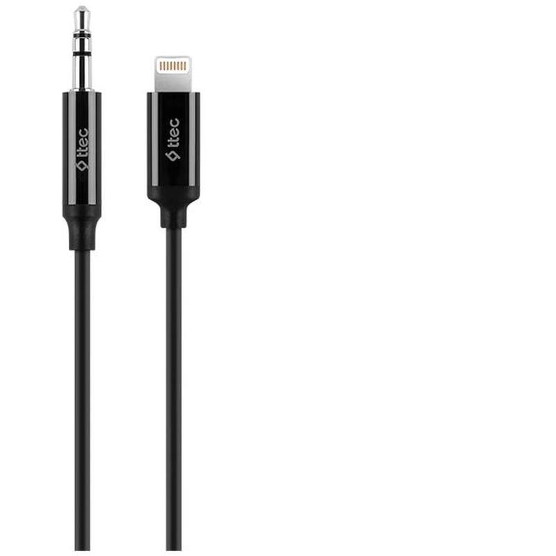 TTEC Καλώδιο Ήχου TECC Aux-Lightning 1m - Μαύρο