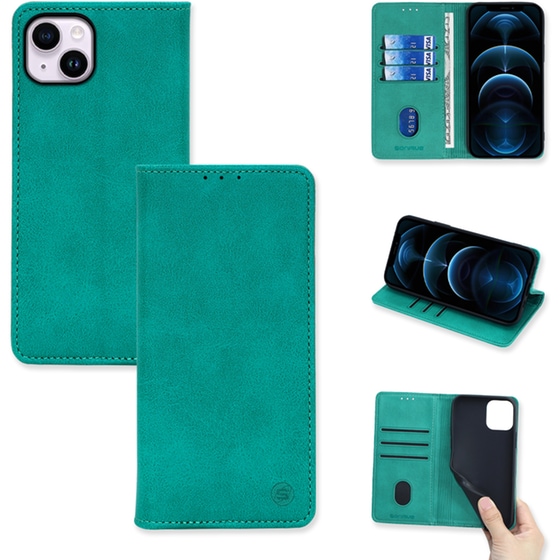 Θήκη Apple iPhone 14 Plus - Vintage Magnet Book - Βεραμάν image 0