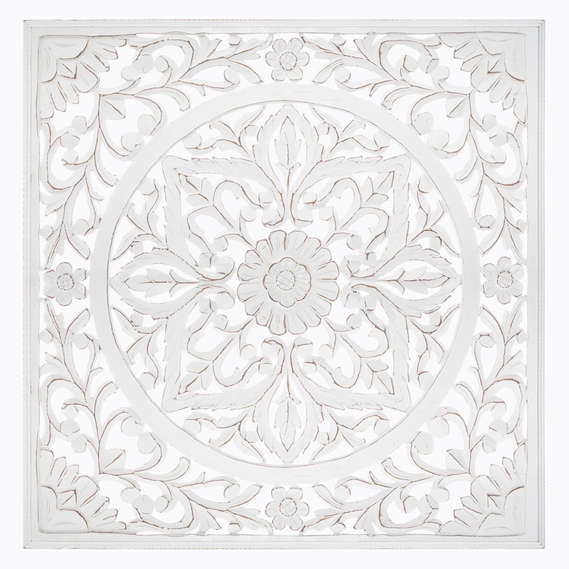 Διακοσμητικό Τοίχου Spitishop MDF 90.6x1.5x90.6 cm - Λευκό