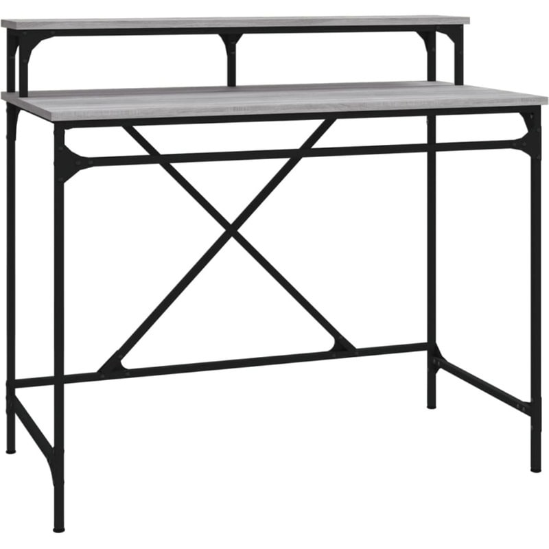 Γραφείο VidaXL από Επεξεργασμένο Ξύλο 100x50x90 cm - Γκρι Sonoma