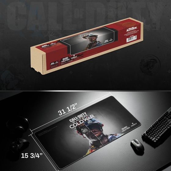Eureka Ergonomic Call Of Duty Black Ops Cold War Gaming Mouse Pad XXL 800mm Μαύρο image 1