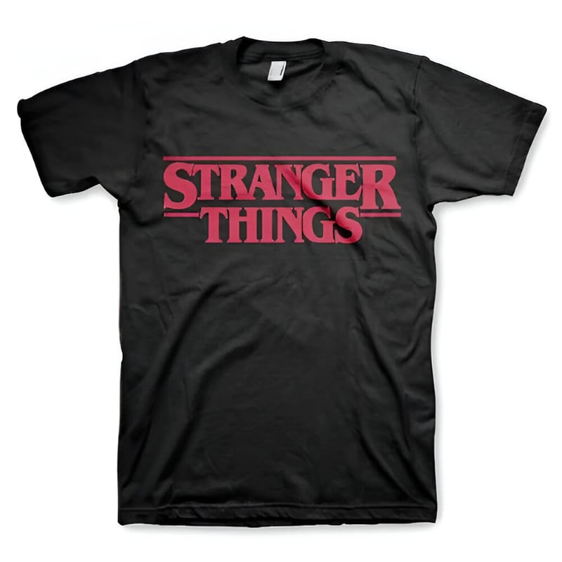 HYBRIS T-shirt Hybris Stranger Things Logo - Μαύρο