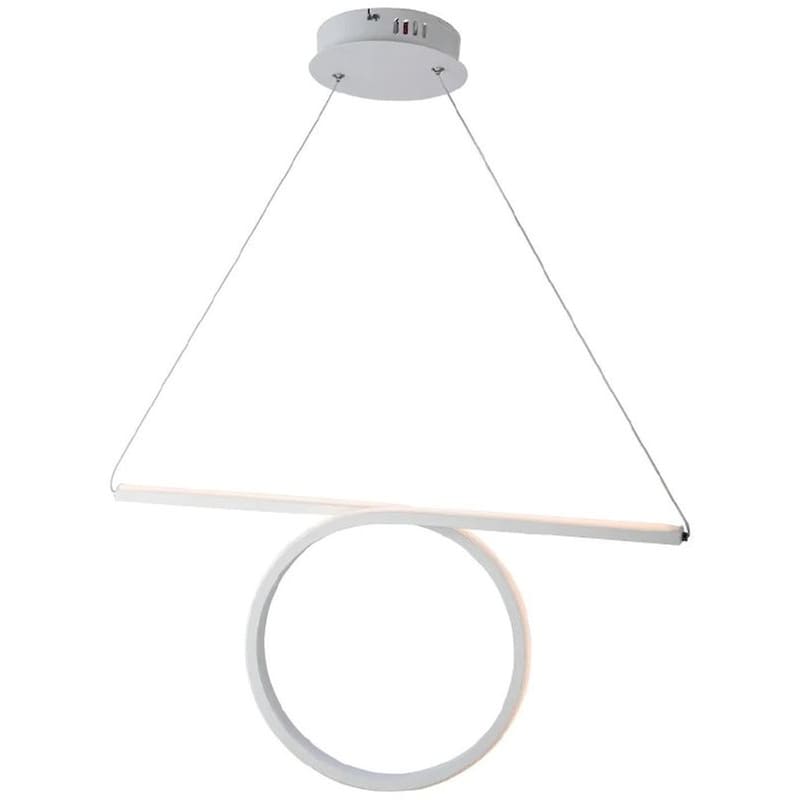 Φωτιστικό Οροφής Μονόφωτο Led Aca Zero Hm98ledp64wh από Αλουμίνιο - Λευκό