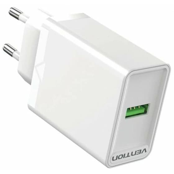 Φορτιστής Πρίζας Vention FABW0‑EU USB-A 18 W - Λευκό image 0