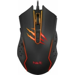 Havit Gamenote Ms1027 Gaming Ενσύρματο Ποντίκι Μαύρο