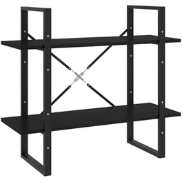 Βιβλιοθήκη VidaXL από Μέταλλο 80x30x70 cm - Μαύρο