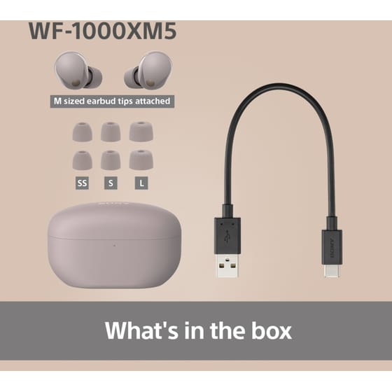 Sony WF-1000XM5 Wireless Noise Cancelling Earbuds - Smoky Pink image 9