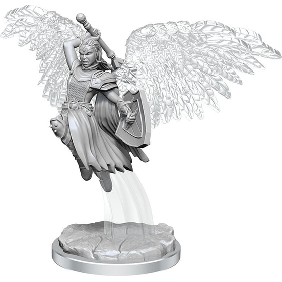 Nolzur's Mini Aasimar Female Cleric Dungeons & Dragons WIZKIDS image 1