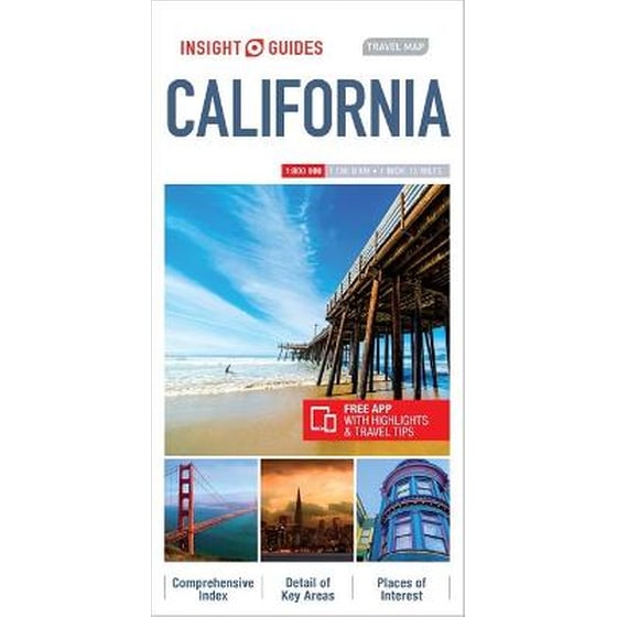 Insight Guides Travel Map California image 0