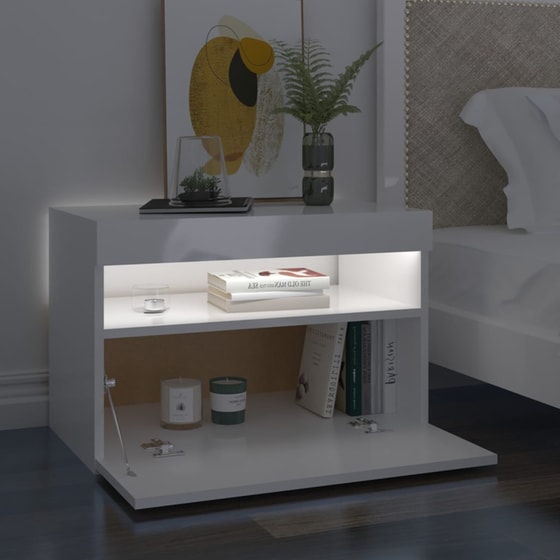Έπιπλο Τηλεόρασης VidaXL από Μοριοσανίδα 60x35x40cm - Λευκό image 6