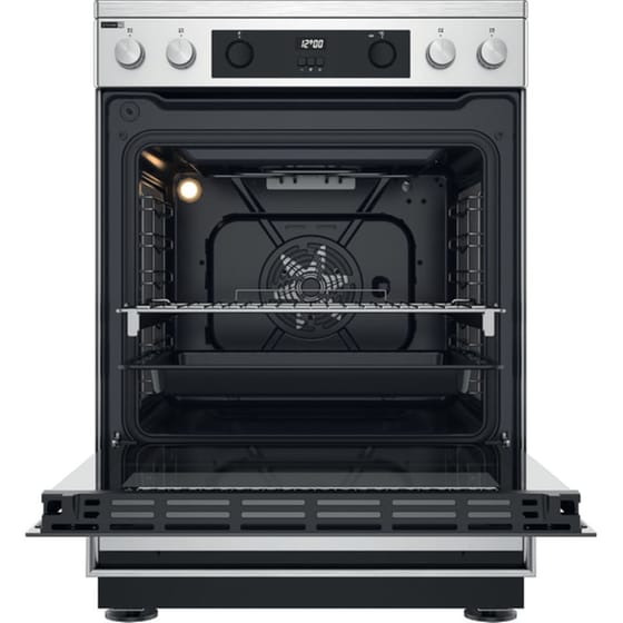 WHIRLPOOL WS68V8CCXT 83 Lt Inox Ηλεκτρική Κουζίνα Κεραμική image 3