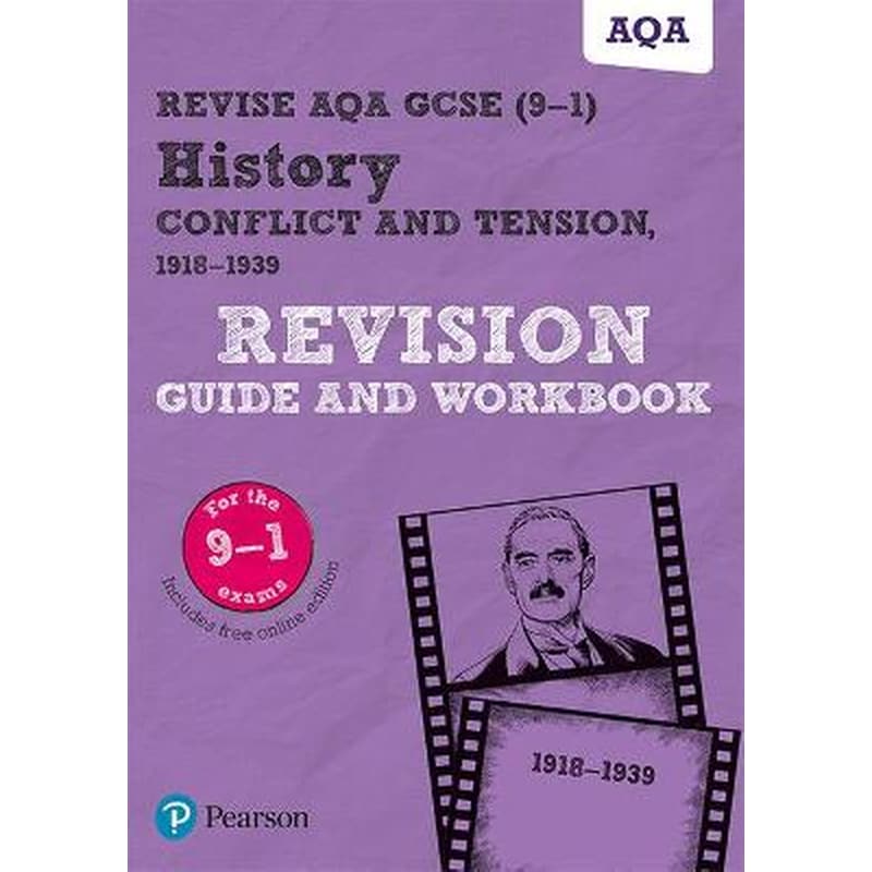 Pearson REVISE AQA GCSE History Conflict and tension, 1918-1939 Revision Guide and Workbook inc online edition - 2023 and 2024 exams