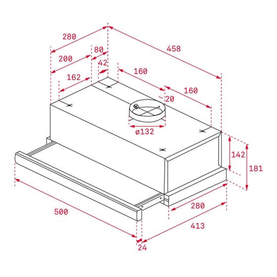 TEKA TL1 52 50 cm Inox Απορροφητήρας Συρόμενος image 3