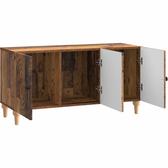 Έπιπλο Τηλεόρασης VidaXL 99 x 34,5 x 50 cm - Παλαιωμένο Ξύλο image 4