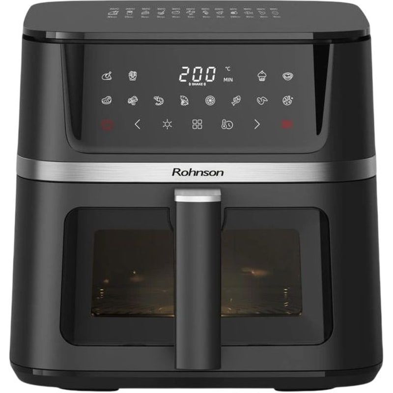ROHNSON R-28020 με Αποσπώμενο Κάδο 2150 W 10 L Μαύρο Φριτέζα Αέρος ROHNSON