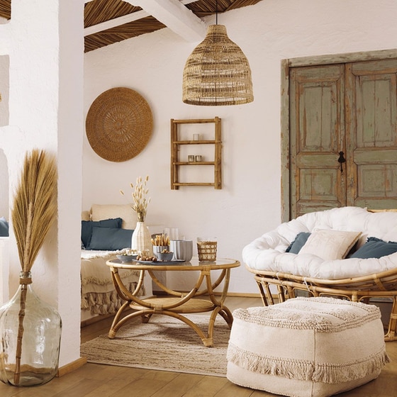 Διακοσμητικό Βάζο Spitishop Ξύλινο 15x26 cm - Μπεζ image 1