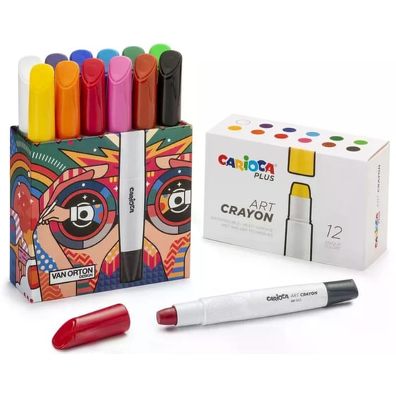 Κηρομπογιές Carioca Plus Soft (12 Τεμάχια) image 2