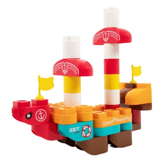 Σετ Τουβλάκια Κατασκευής (38 Κομμάτια) - Ship image 2