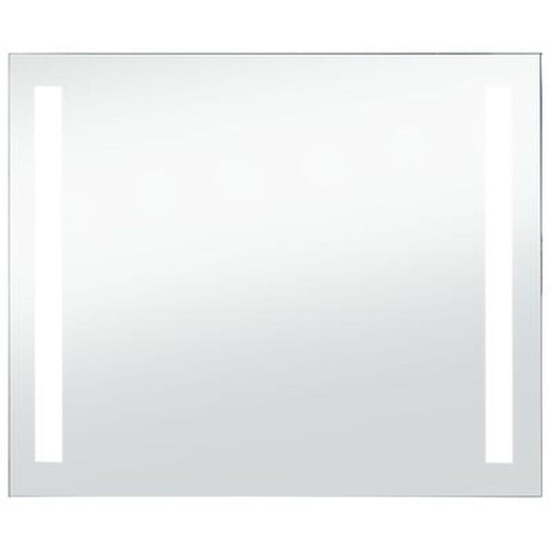 VIDAXL Καθρέφτης Μπάνιου Τοίχου Vidaxl με Led 80x60 cm