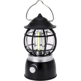 Κρεμαστό Φαναράκι για Ρεσώ Koopman με LED Φως για Camping 10.5x10.5x19cm - Μαύρο