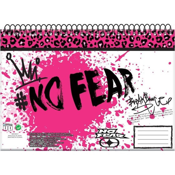 Μπλοκ Ζωγραφικής No Fear Queen Α4 30 Φύλλων image 0
