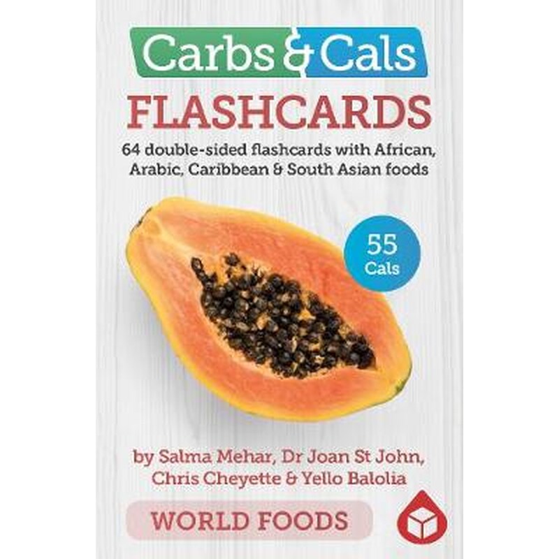 Carbs Cals Flashcards World Foods
