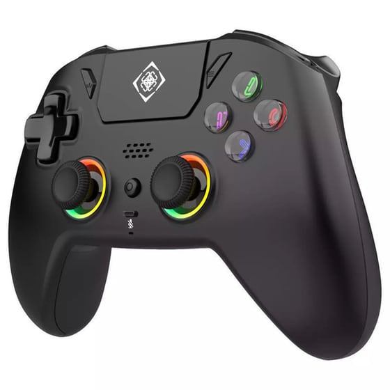 Ασύρματο Χειριστήριο Deltaco GAM-189 Pro RGB για PS5/PC/Android/iOS - Μαύρο image 4