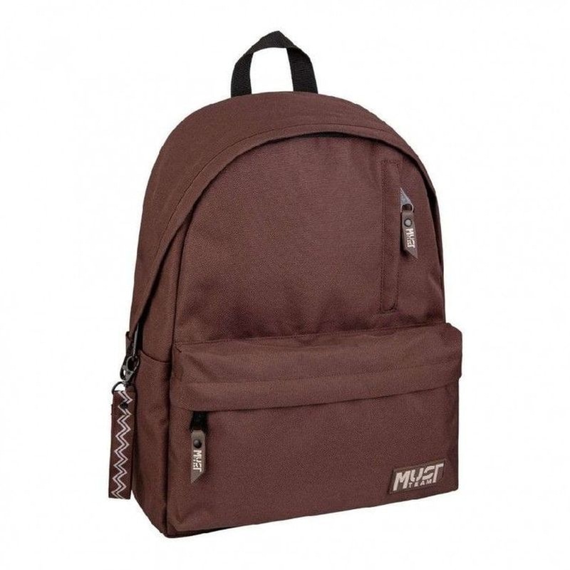 Τσάντα Πλάτης Must Team Monochrome Classic  Καφέ με Μπεζ