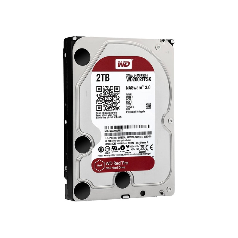 WESTERN DIGITAL Εσωτερικός Δίσκος HDD WESTERN DIGITAL Red Pro 3.5 SATA NAS - 2TB