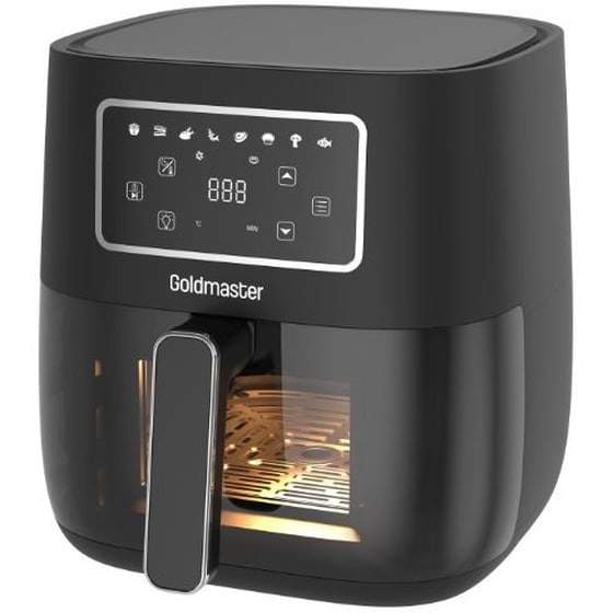 GOLDMASTER GM-7424 1700 W 5.7 L Μαύρη Φριτέζα Αέρος image 0