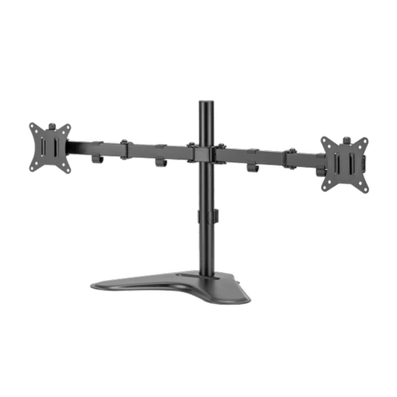 Βάση στήριξης οθόνης με βραχίονα SBOX LCD-F024-2 17" - 32" - Μαύρο image 3