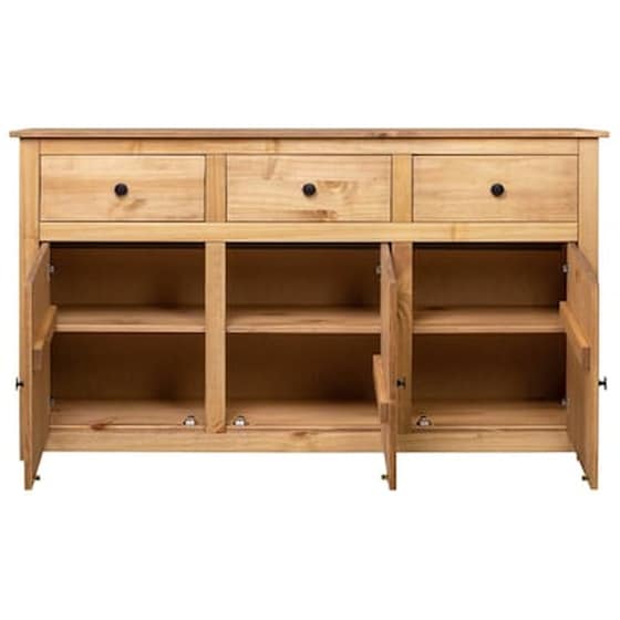 Vidaxl Μπουφές 135 X 40 X 80 Εκ. Από Μασίφ Ξύλο Πεύκου Σειρά Panama image 4