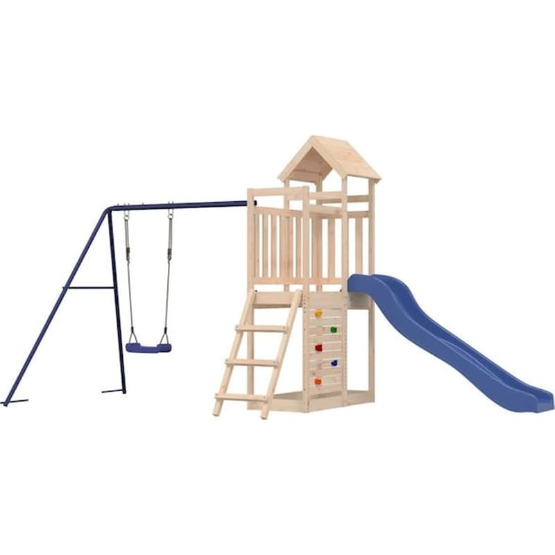 VidaXL Παιδική Χαρά Εξωτερικού Χώρου από Μασίφ Ξύλο Πεύκου VIDAXL