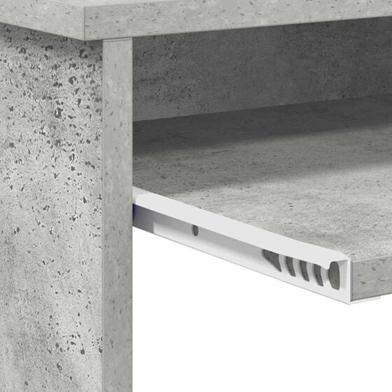Γραφείο VidaXL από Επεξεργασμένο Ξύλο 120,5x44x88,5 cm - Γκρι Σκυροδέματος image 7
