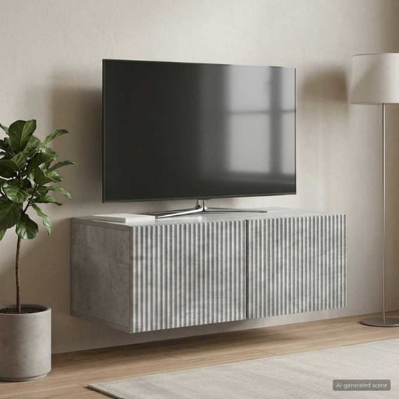 Επιτοίχιο Έπιπλο Τηλεόρασης VidaXL 78.5x41x30 cm - Γκρι image 3
