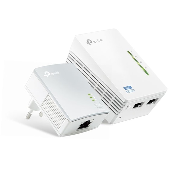 TP-Link TL-WPA4220KIT Powerline Διπλό Kit Ασύρματη Σύνδεση έως 300Mbps με WiFi 4 και 2 Θύρες Ethernet image 0