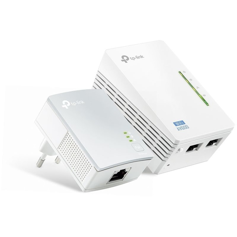 TP-Link TL-WPA4220KIT Powerline Διπλό Kit Ασύρματη Σύνδεση έως 300Mbps με WiFi 4 και 2 Θύρες Ethernet
