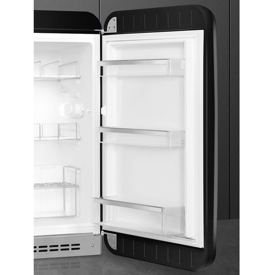 SMEG FAB10HRBL6 135 Lt Μαύρο Ψυγείο Μονόπορτο image 3