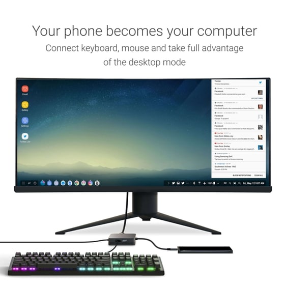 Docking Station Green Cell HUB 2 6-Port USB 3.0 συμβατό με USB-C image 8