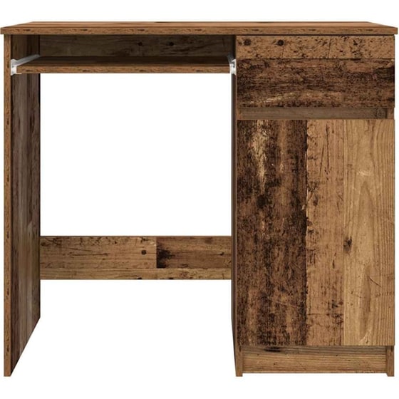 Γραφείο VidaXL από Επεξεργασμένο Ξύλο 86x49x76 cm - Παλιό Ξύλο image 5