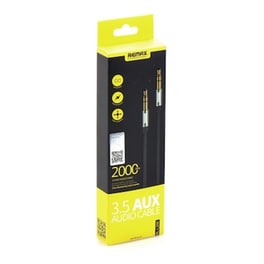 Καλώδιο Aux 3,5mm Σε 3,5mm Remax L200 2μ - Remax - Μαύρο - 3.5mm Male / 3.5mm Male