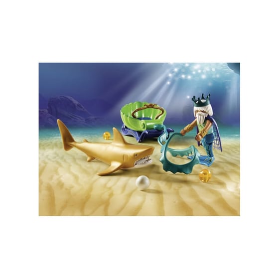 PLAYMOBIL® Magic Βασιλιάς Της Θάλασσας με Άμαξα Καρχαρία (70097) image 3