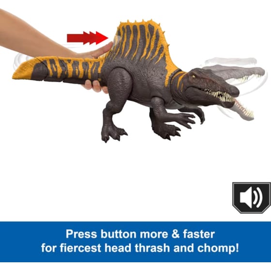 Mattel Φιγούρα Jurassic World Rebirth Tail Thrasher Spinosaurus image 2