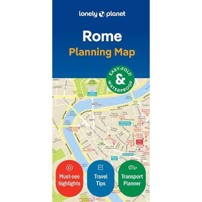 Lonely Planet Rome City Map
