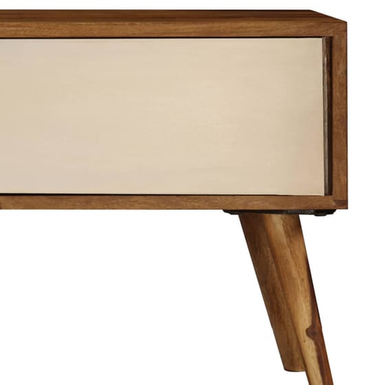 Έπιπλο Τηλεόρασης VidaXL Ξύλινο 140x30x40cm - Kαφέ/Λευκό image 4