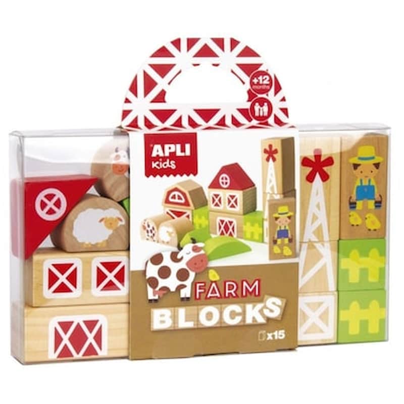 Apli Kids Wooden Blocks Farm