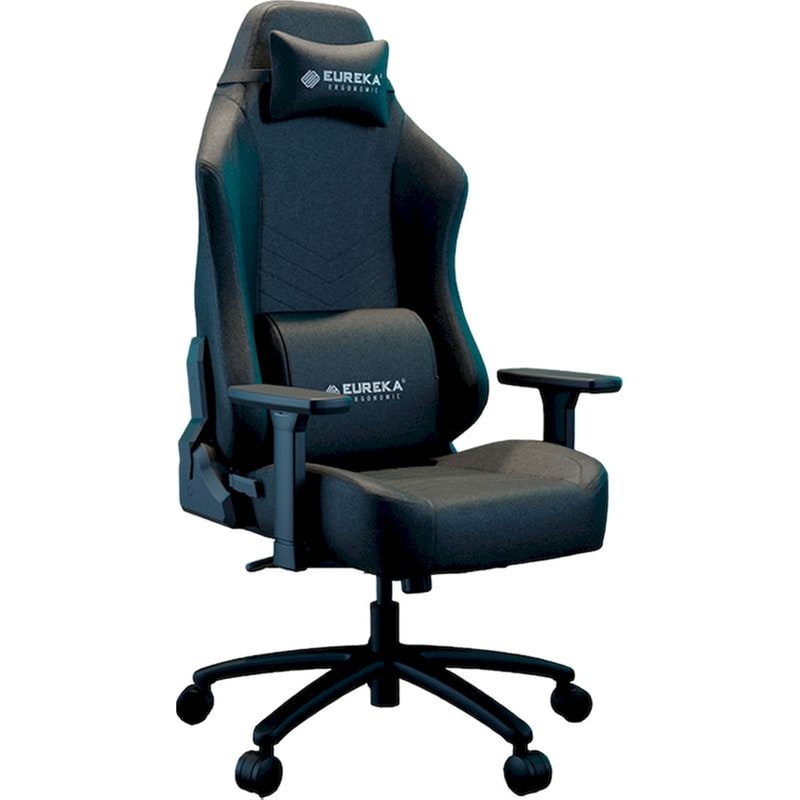 EUREKA ERGONOMIC Gaming Καρέκλα Eureka Ergonomic ERK-GC09-B Υφασμάτινη - Μαύρη