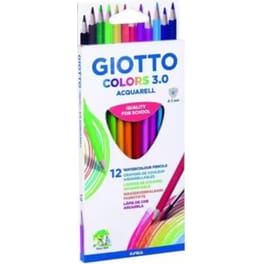 Ξυλομπογιές Giotto Ακουαρέλας Colors 12 Τεμάχια
