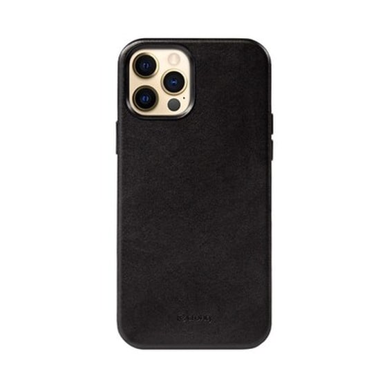 Θήκη Apple iPhone 12 Pro Max - Crong Essential Eco Leather - Black image 2