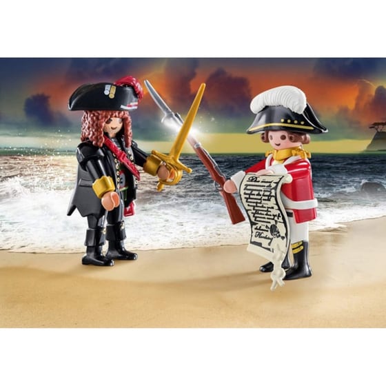 PLAYMOBIL® Pirates Duo Pack Πειρατής και Λιμενοφύλακας (70273) image 2